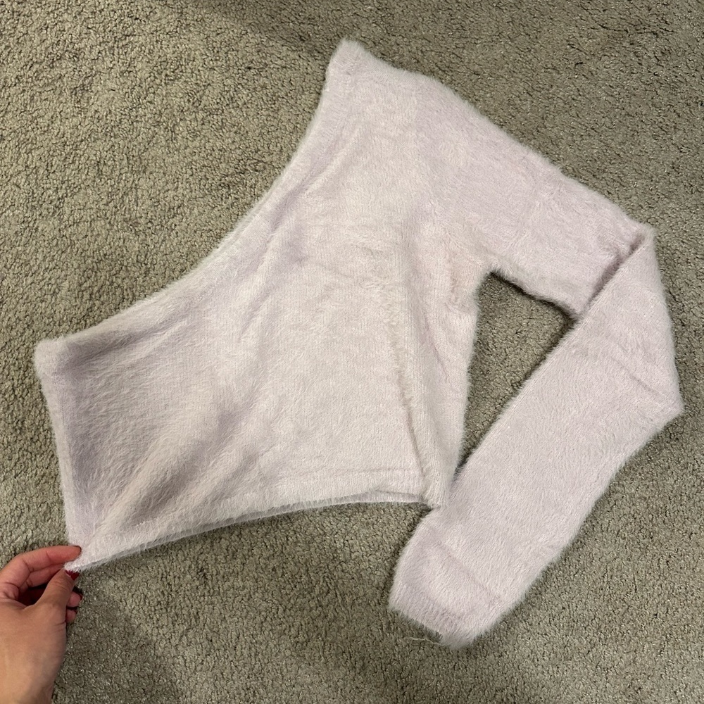One Shoulder Kendall & Kylie Cropped Sweater